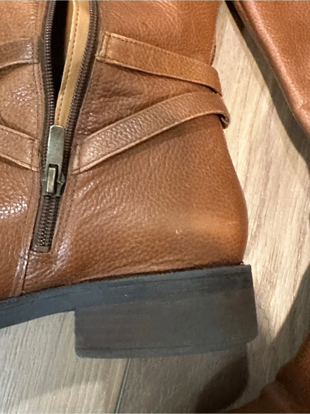 Enzo Angiolini Cognac Brown Over-the-Knee Leather Boots
